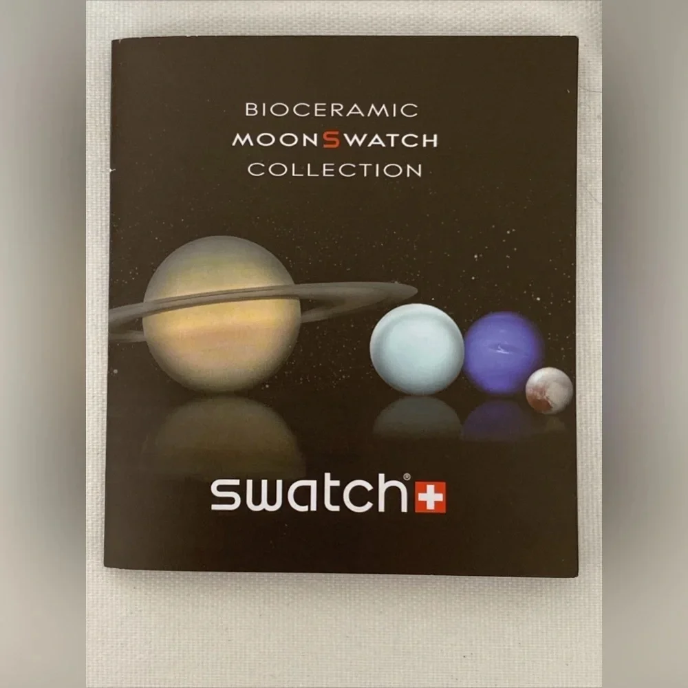 Omega X Swatch MISSION TO THE MOONPHASE MOONSWATCH SNOOPY WATCH Black